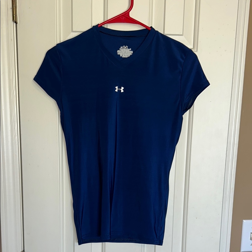 Under Armour Blue Fitted Short Sleeve T-Shirt